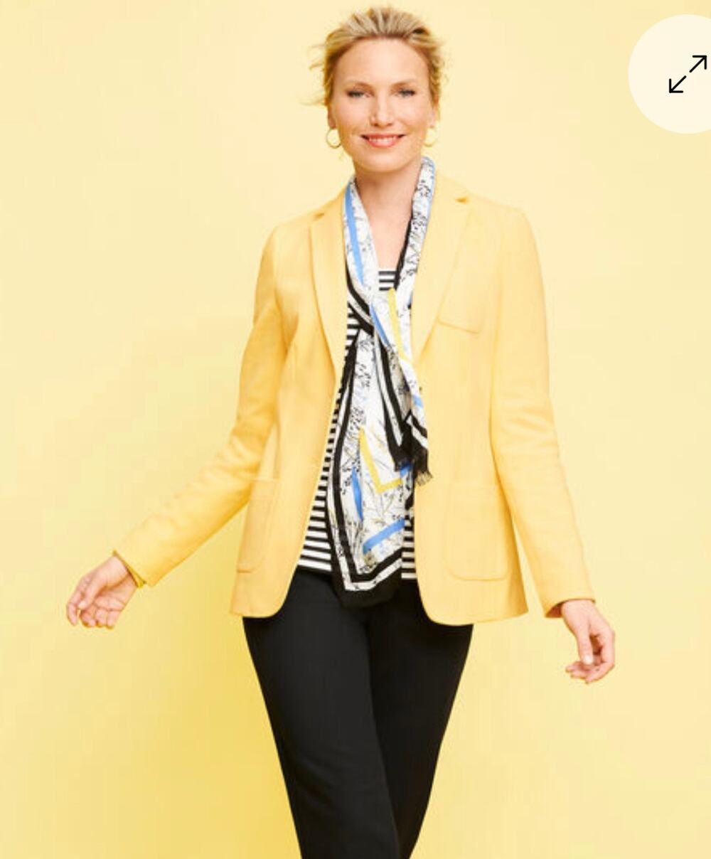 Talbots ABERDEEN PIQUÉ KNIT BLAZER Size 4